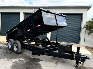 New 2025 Taylor 7 x 14 Low Side Dump 14k Trailer